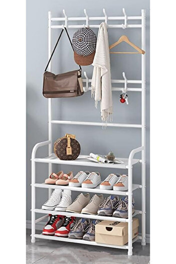 Primo Plus 4-tier Stainless Steel Coat And Shoes Rack For Home