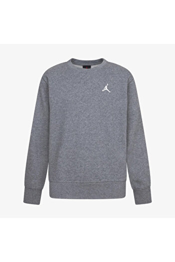 Nike Jordan Zero Necklined Grey Double Yarn Children's Sweatshirt 95D389