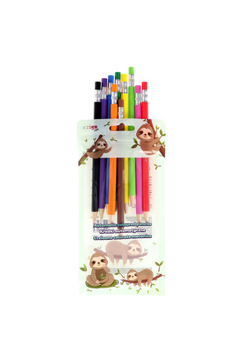 Strigo Set of 10 mechanical colored pencils with 2.6 mm graphite lead SSC489