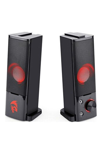 REDRAGON GS550 ORPHEUS PC Gaming Speakers 2.0 Stereo Sound Bar with Red Backlit, USB Powered, 3.5mm