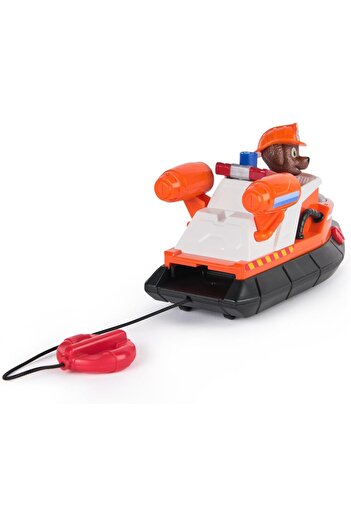 PAW PATROL Fire Rescue Zuma Character Life Boat Launching and Raccoon Toys for Boys and Girls, 3+ Ye