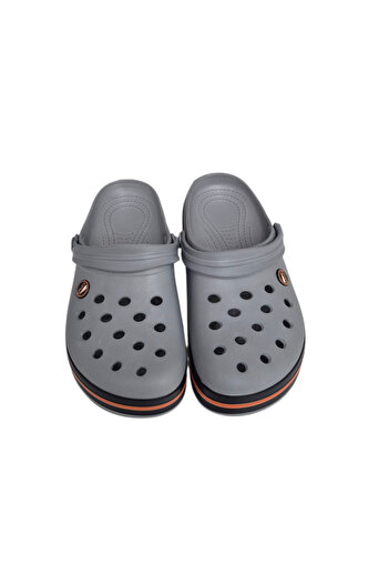 Moda fiesta Gray Unisex Cross Perforated Slippers - Lightweight and Comfortable Summer Casual Garden Slippers