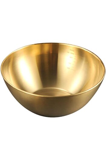 Qerhome Luxury Gold Steel Mixing Bowl Goldmix 2000 ml (25 cm)
