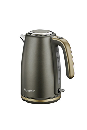 Berghoff Gem Pearl 1.7 Liter Gray Gold Modern Water Heater and Toaster