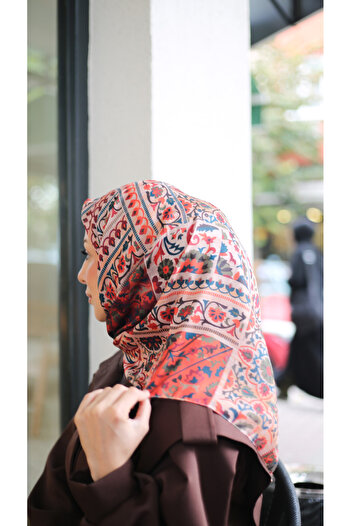 efdal şal eşarp Jade Pattern Imported Cotton Scarf