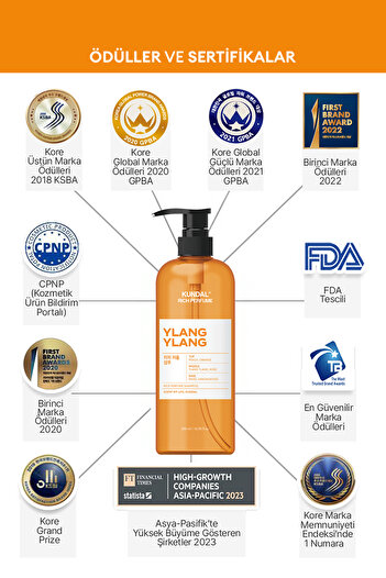 Kundal Parfüm Etkili Besleyici ve Nemlendirici Şampuan Rich Perfume Shampoo 500ml (Ylang Ylang)