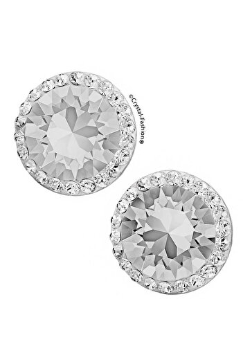 CRYSTAL FASHİON Angelic Crystal Silver Earrings