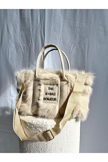 Swaggo collections Women's Plush Tote Hand Shoulder Bag