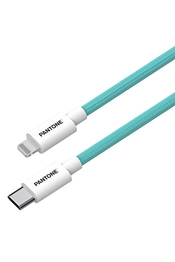 Pantone Cablu MFi Lightning - USB-C 1.5m PT-CTL002-5 Turcoaz 3242C