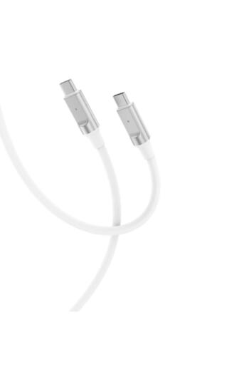 Xo Cablu NB-Q252B USB-C la USB-C 1.0 m 60W Alb