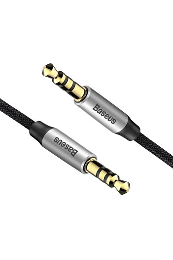 Sybero Baseus Yiven M30 audio cable 3.5 mm Jack - 3.5 mm Jack 1.0 m Silver-black