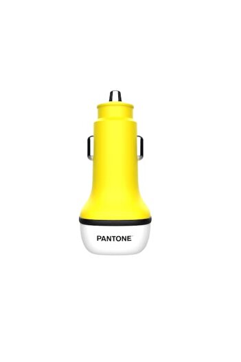 Pantone Car Charger 38W PD QC 1x USB-A 1x USB-C PT-PDDC05 Yellow 102C