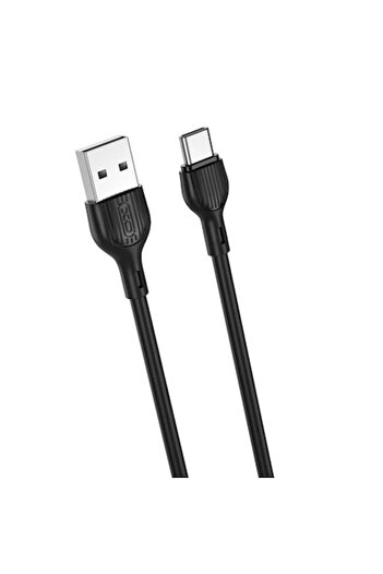 Xo Cablu de încărcare și transfer de date NB200, USB/USB-C, 2.1A, 1 m, Negru
