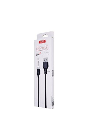 Xo Cablu de încărcare și transfer de date NB103, USB/USB Tip-C, 2.1A, 2 m, Negru