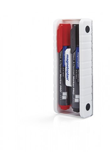 Magnetoplan Magnetic whiteboard sponge + 2 markers