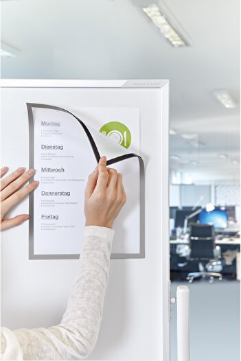 Magnetoplan Magnetic foil, silver frame, A4, 5 pcs/set