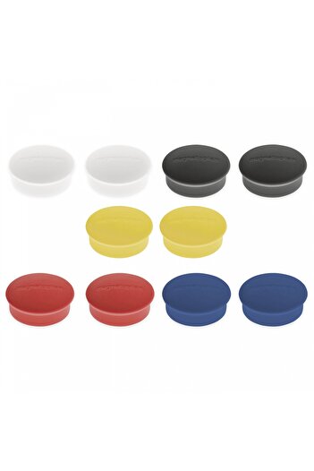 Magnetoplan Discofix MINI whiteboard magnets, 20 mm, gray, 10 pcs/set