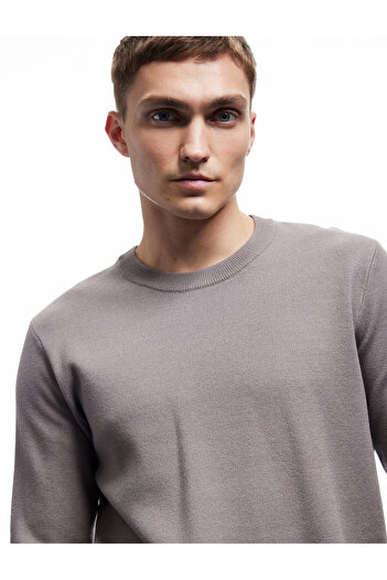 Koton Long Sleeve Crew Neck Basic Knitwear Sweater