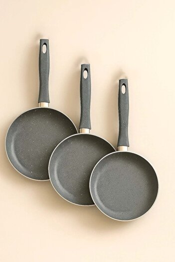 Jenisa Granite 3-Piece Frying Pan Set - 24/26/28 cm Frying Pan