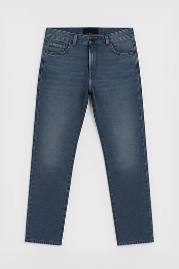 Bluewhite Men's Straight Fit Blue Jeans