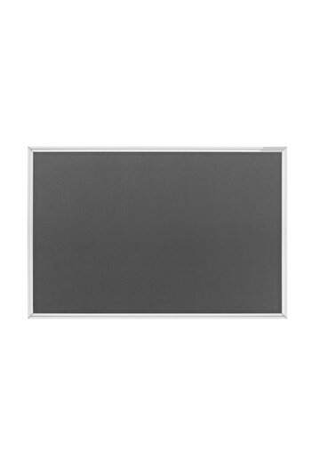 Magnetoplan Design SP Textile panel, 600 x 450 mm, aluminum frame, grey