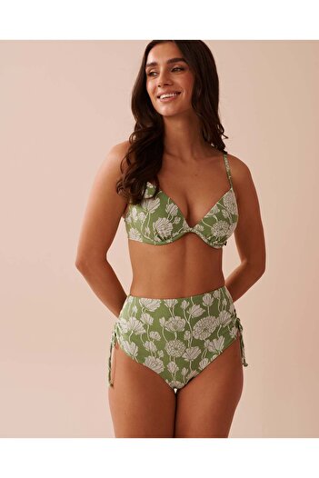 La Vie en Rose POPPY FIELD Jacquard Push-up Bikini Top