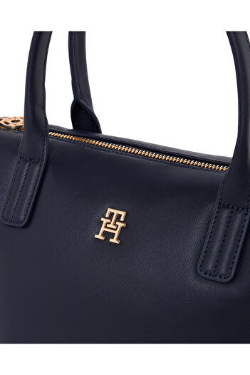 Tommy Hilfiger Popette Soft Kadın Lacivert Mini Tote Çanta
