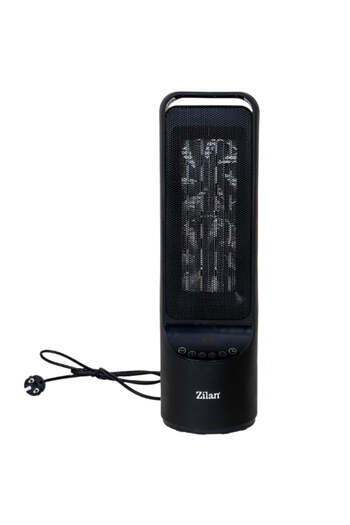 Zilan Ceramic Tower Fan Heater - 2000W, 2 Speeds, 12H Timer, Remote Control, ZLN2052