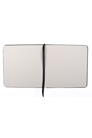 BBACK Art Collection Sketchbook 140 Gr. Unlined Ivory Paper 12X12Cm 80 Sheets. Black Hardcover Notebook