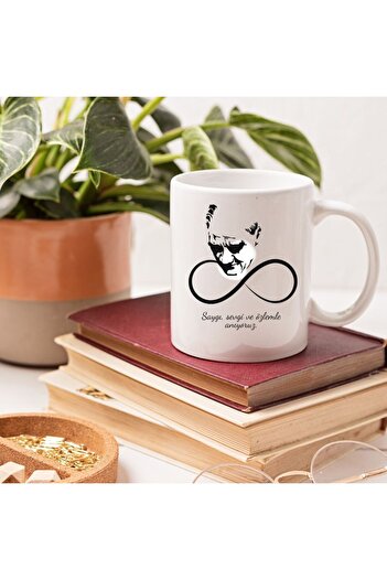 gifttime Ataturk Designed Porcelain Mug – Elegant and Meaningful Gift