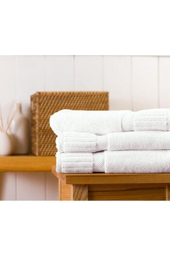 Truva Grup Set of 4 Truva Rio Towels – 100% Cotton, 750 g/m² – 50x90 cm, Soft, Thick and Ultra Absorbent