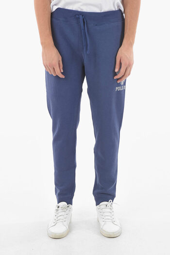 Ralph Lauren Pantaloni jogger Greenwich din bumbac fleece cu imprimeu cu logo