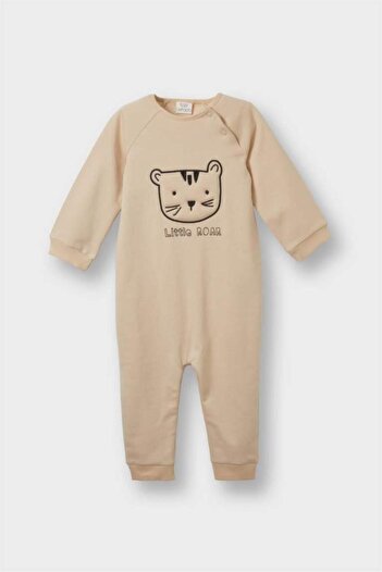 DeFacto Baby Boy Newborn Tiger Printed Long Sleeve Romper (25 Au)