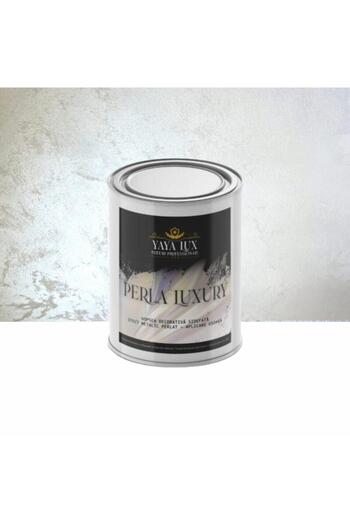 YaYa Color Luxury Decorative Paint, Perla Luxury with Pearl Flakes, Pearl White, 1 Liter