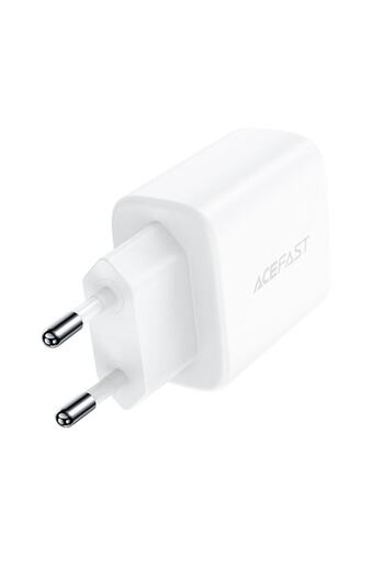 Acefast Încărcător de perete cu încărcare rapidă USB și USB-C 20W - - Alb