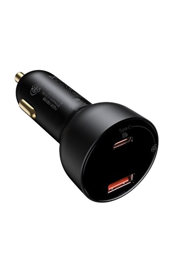 Baseus Supreme Digital Display PPS Car Charger, USB & USB-C, 100W, Black