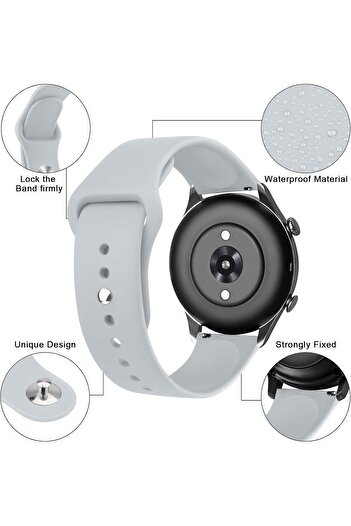 Generic 22mm Quick Release Soft Silicone Replacement Band for Amazfit GTR Series (47mm)
