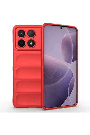 SOFA Phone Case for Xiaomi Poco X6 Pro H264 Polyurethane Red