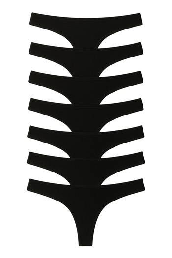 LİBELLA İÇ GİYİM Γυναικεία βαμβακερά εσώρουχα Lycra Thong Πακέτο 7