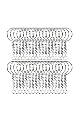OEM Set of 50 key chain rings -D 25mm