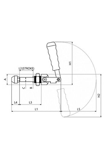 Sedef 505-3 Push Pull Fastener Without Base 23830