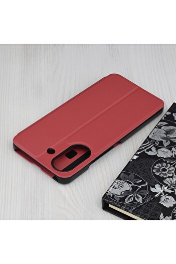 SOFAL Case for Xiaomi Redmi 13C 4G / Poco C65, eFold Series W71, Red