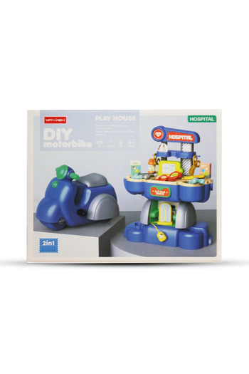 TSUMAB 2-in-1 DIY Motorbike Dessert Shop Play Set for Kids