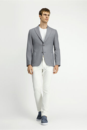 Kiğılı Regular Fit Micro Pattern Classic Jacket