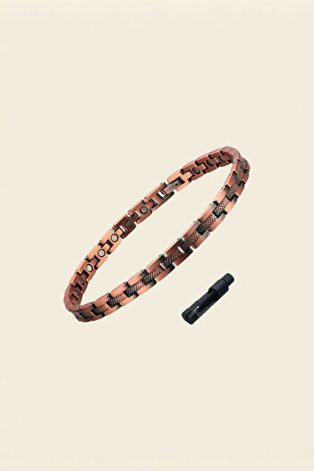 Sevilgülgünfinecrafts Pure Copper Magnetic / Magnet Therapy Anklet / Pain Relief Energy Bracelet / Joint Support