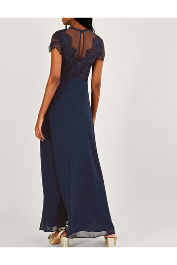 Monsoon Monsoon maxi dress, navy blue