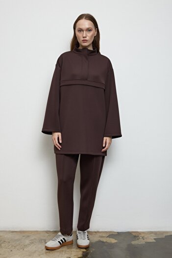 QANU Silva Trouser Suit Brown