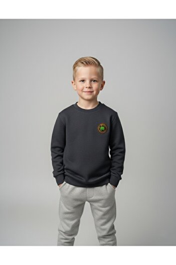 Beka Kids Boy's Crew Neck Embroidered Sweatshirt