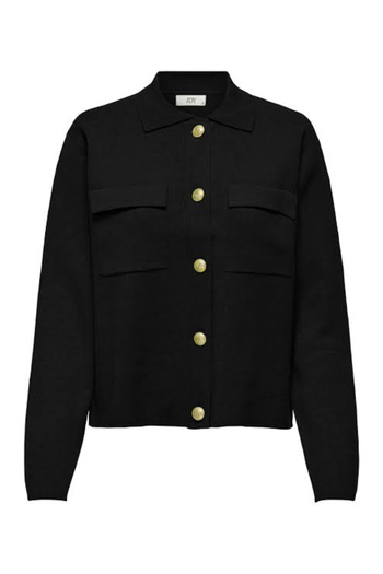 ONLY Only button-down sweater, black