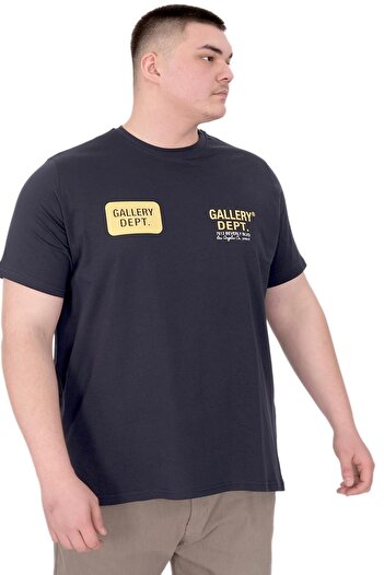 ModeXL Ανδρικό μπλουζάκι Mode XL με λαιμόκοψη Gallery Dept U25003 Navy Blue